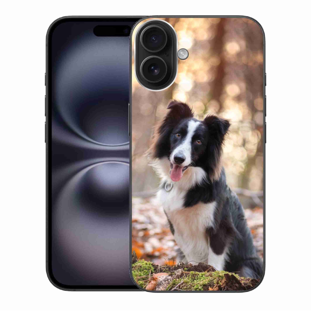 Gelový obal mmCase na iPhone 16 Plus - border kolie 1