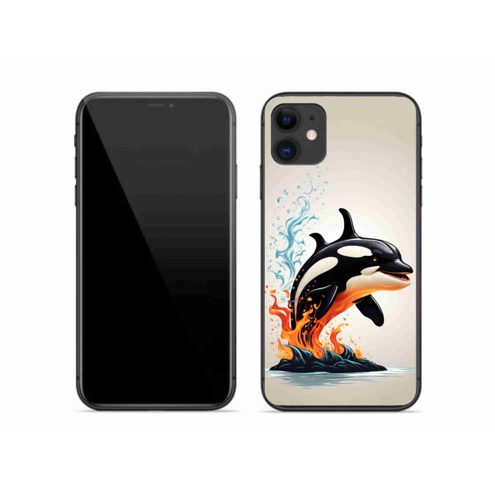 Gelový kryt mmCase na iPhone 11 - kosatka