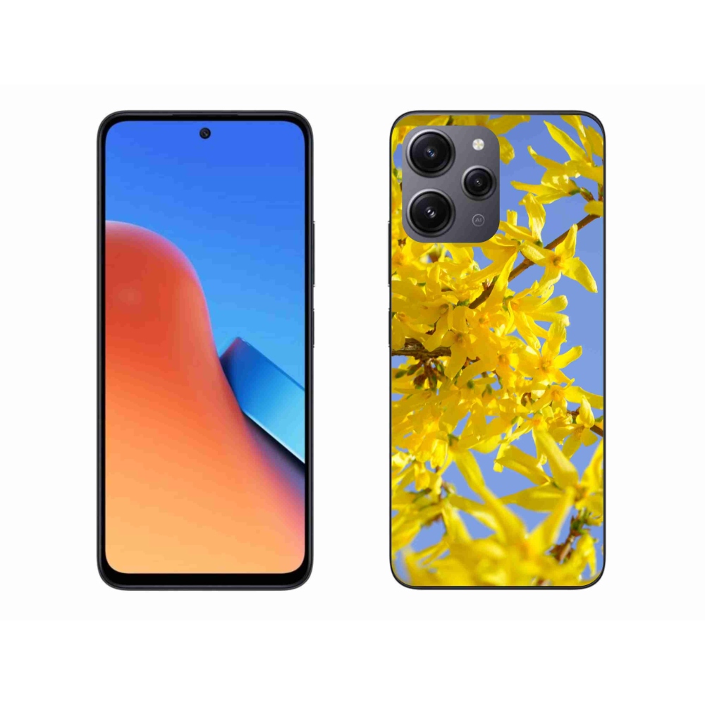 Gelový kryt mmCase na Xiaomi Redmi 12 - žluté květy