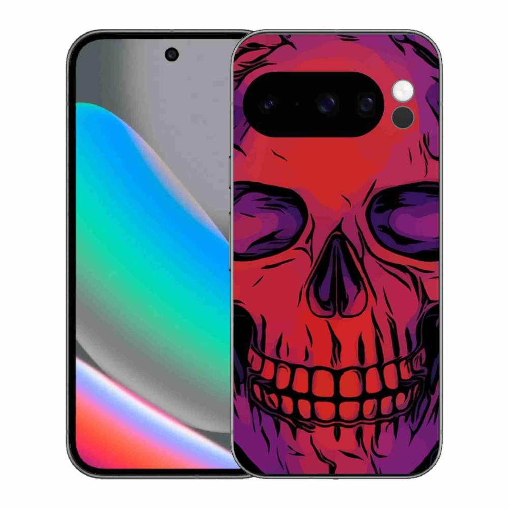 Gelový kryt mmCase na Google Pixel 10 Pro - lebka