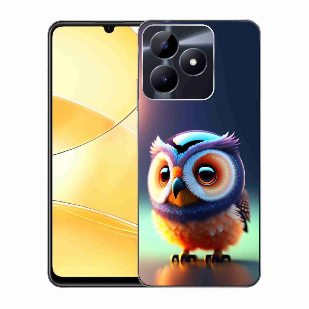 Gelový kryt mmCase na Realme C51/C53 - sovička