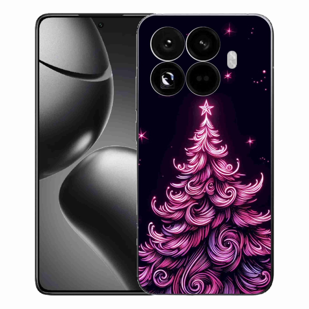 Gelový kryt mmCase na Xiaomi 15T Pro - neonový vánoční stromek 2