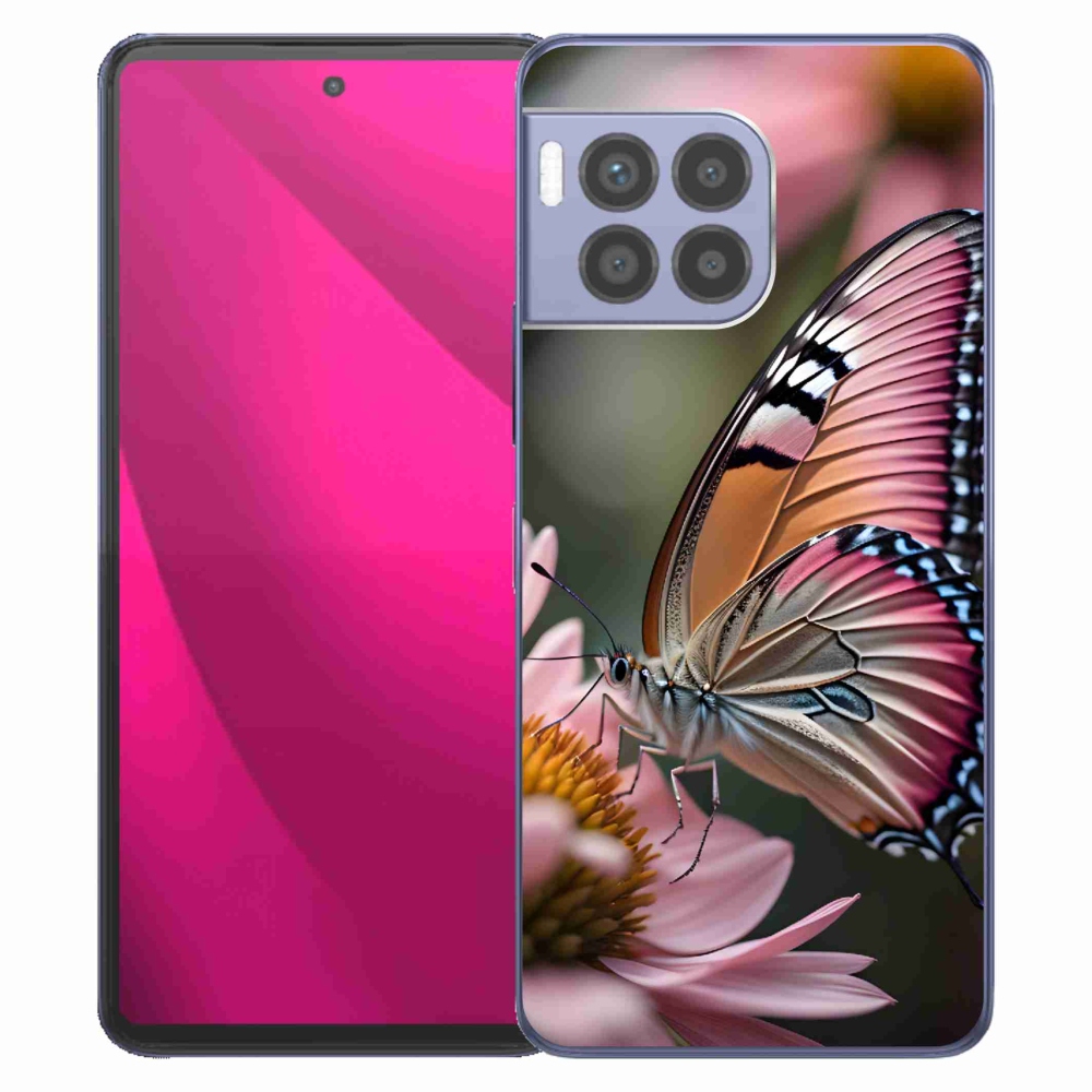 Gelový kryt mmCase na T-Mobile T Phone 2 Pro - barevný motýl