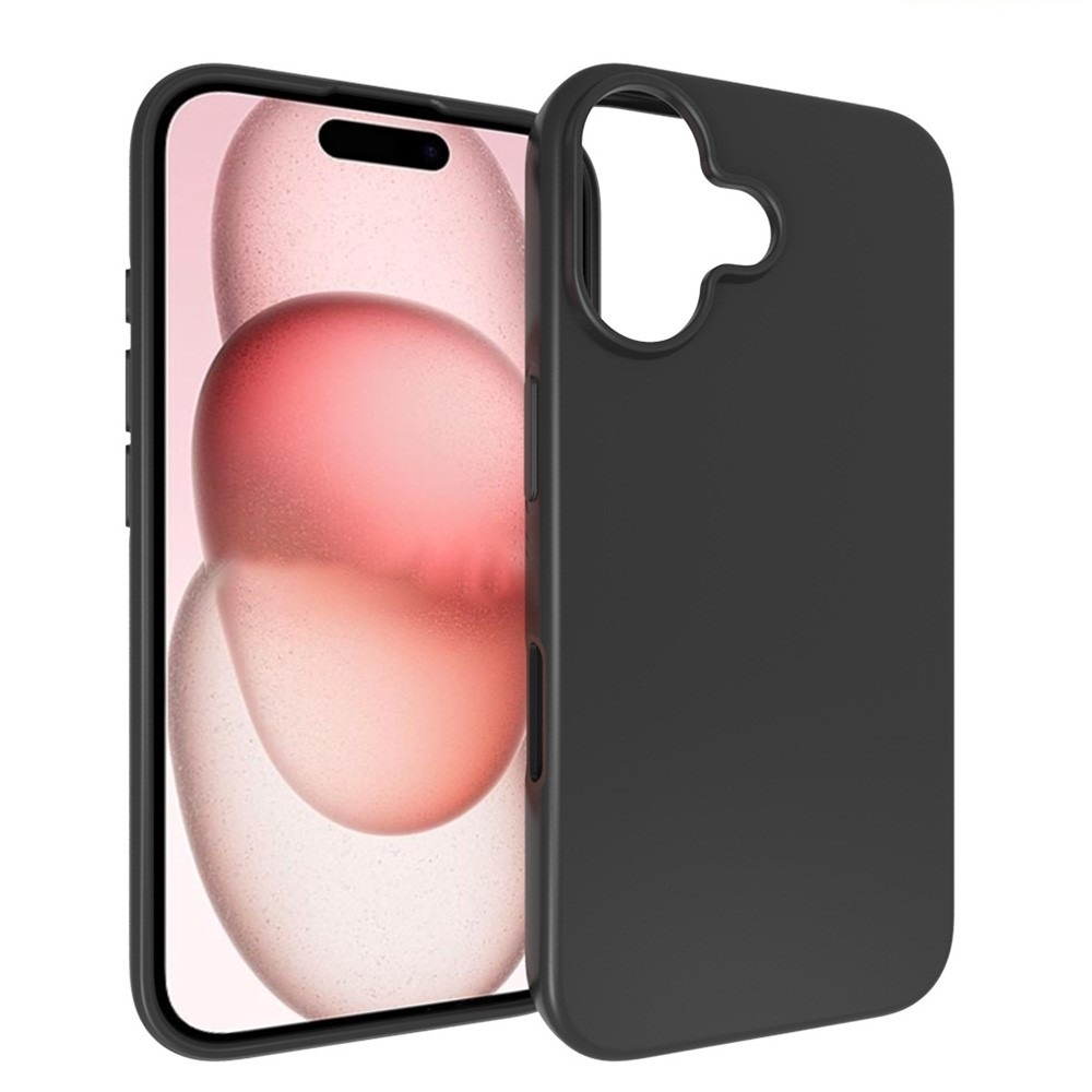 Černý gelový obal na iPhone 16