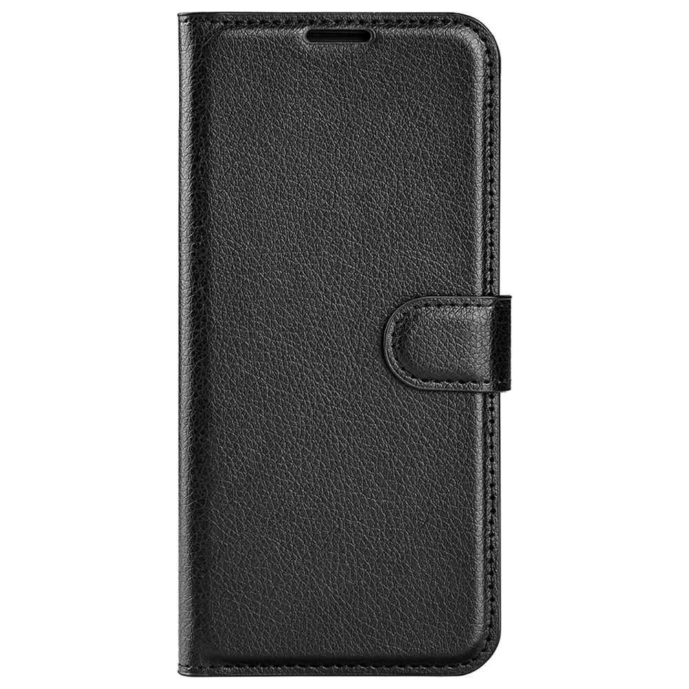 Litchi knížkové pouzdro na Xiaomi Redmi Note 13 5G - černé