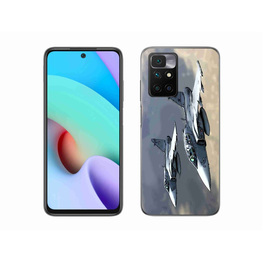 Gelový kryt mmCase na Xiaomi Redmi 10/Redmi 10 (2022) - stíhačky