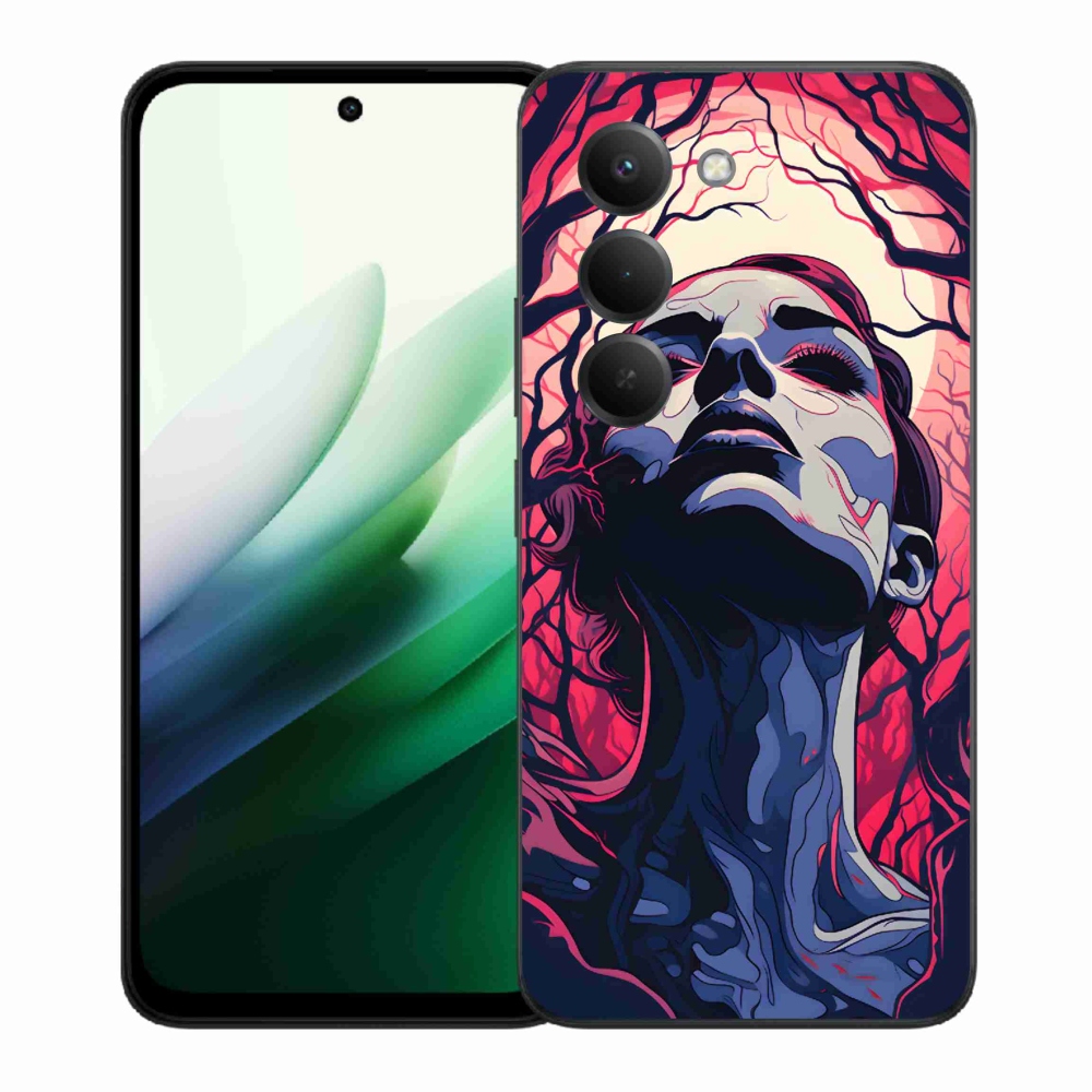Gelový kryt mmCase na Xiaomi Redmi 15 5G (169mm) - abstraktní obličej