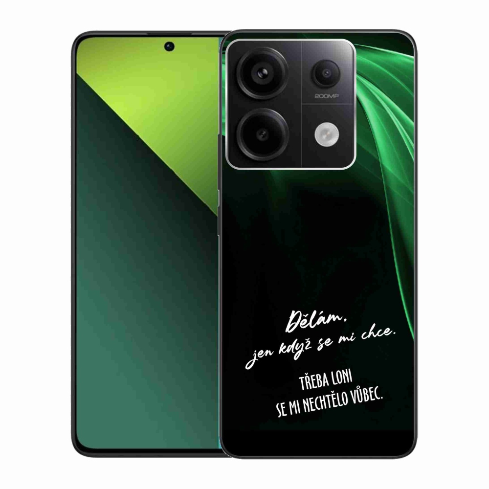 Gelový kryt mmCase na Xiaomi Redmi Note 13 Pro 5G/Poco X6 5G - vtipný text 12 černé pozadí