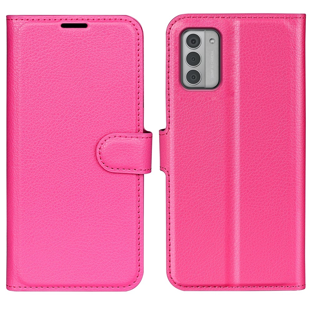 Litchi knížkové pouzdro na Nokia G42 - rose