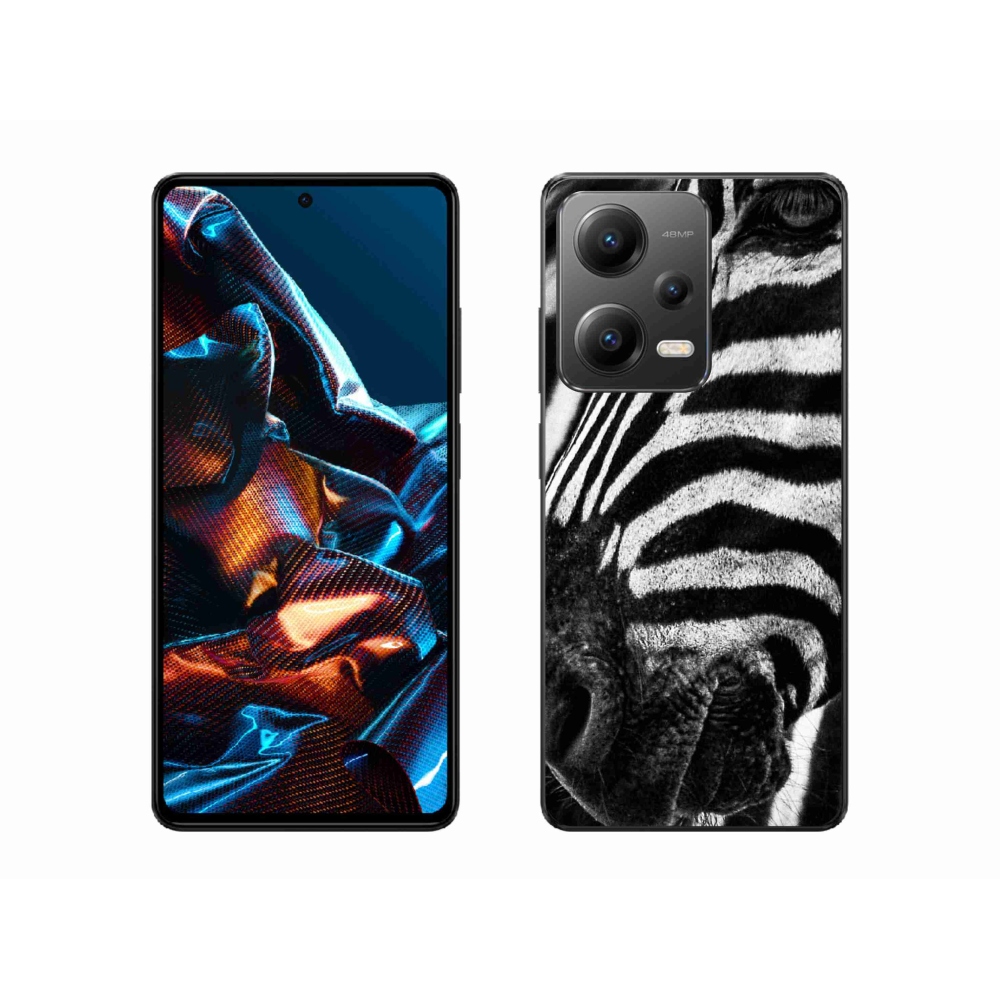Gelový kryt mmCase na mobil Xiaomi Redmi Note 12 Pro 5G - zebra