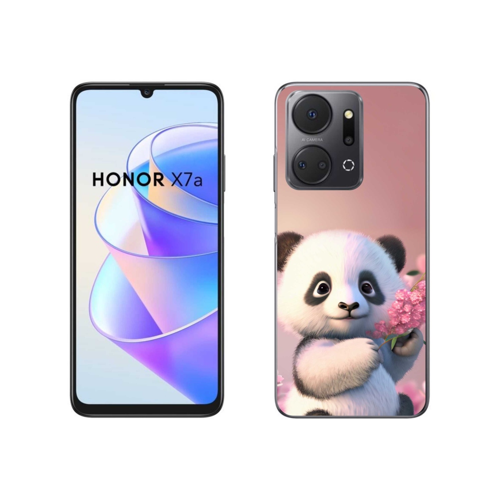 Gelový kryt mmCase na Honor X7a - roztomilá panda