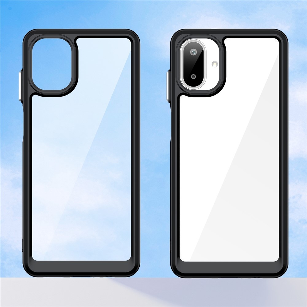 Gelový obal s pevnými zády na Samsung Galaxy A07 4G - černý