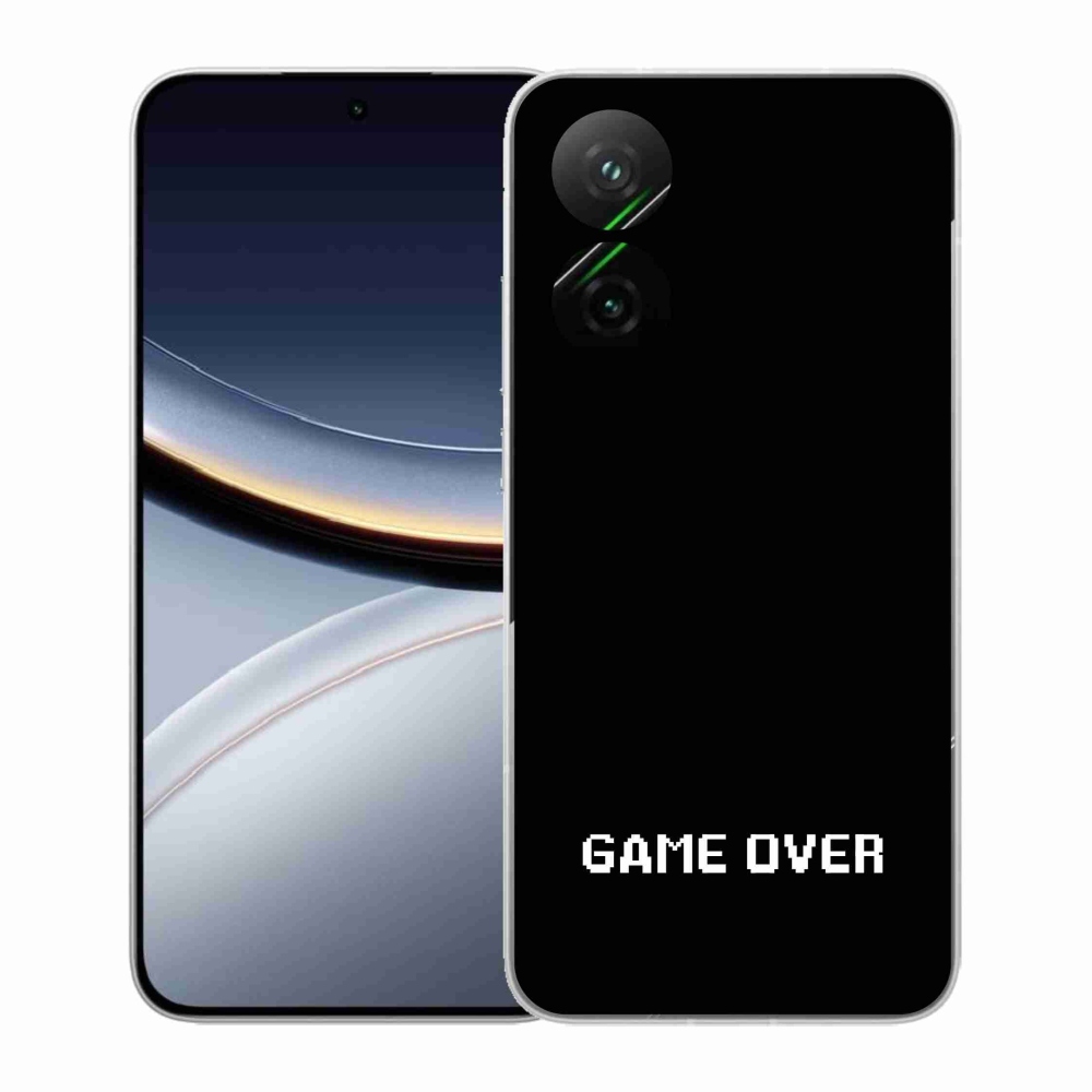 Gelový kryt mmCase na Xiaomi Poco F7 5G - game over černé pozadí