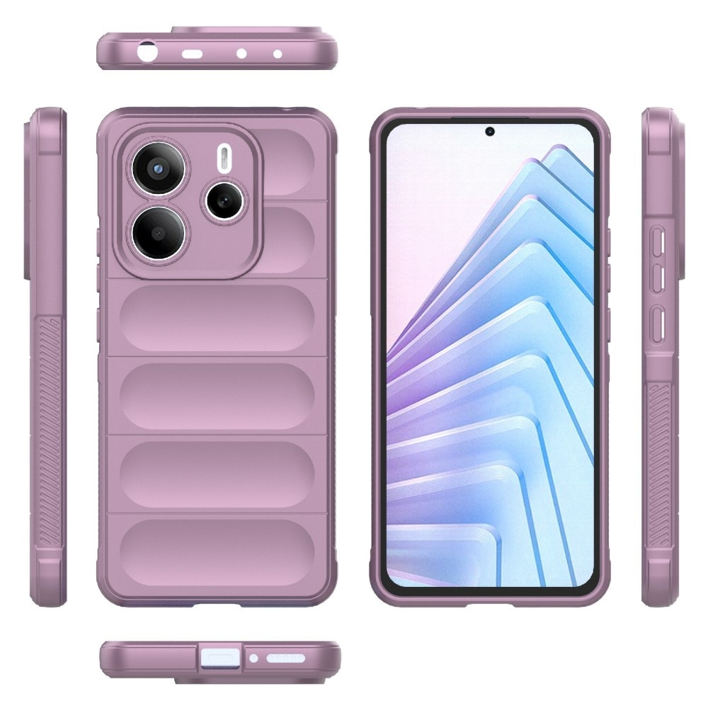 Rugg odolný gelový obal na Xiaomi Redmi Note 14 5G - světlefialový