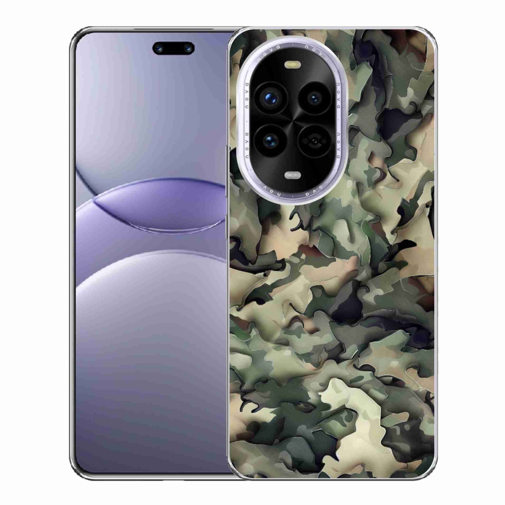 Gelový kryt mmCase na Huawei Nova 13 Pro 5G - maskáčový vzor 9