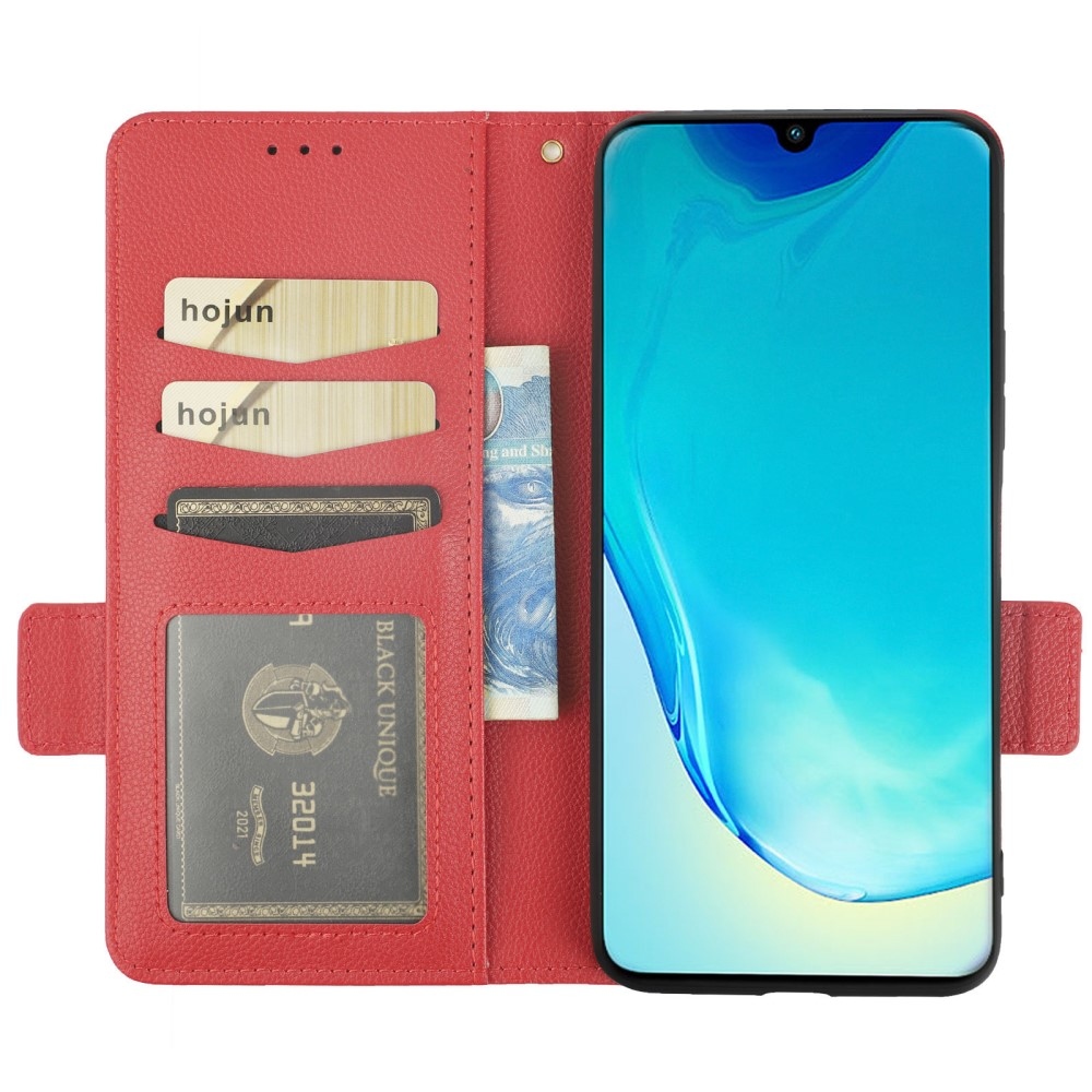 Wallet knížkové pouzdro na Vivo X80 Lite - červené