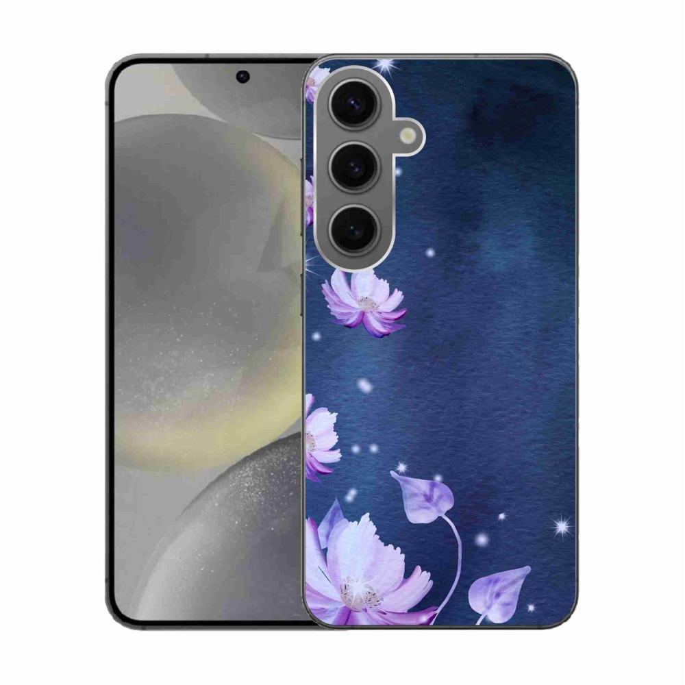 Gelový obal mmCase na Samsung Galaxy S24 - padající květy