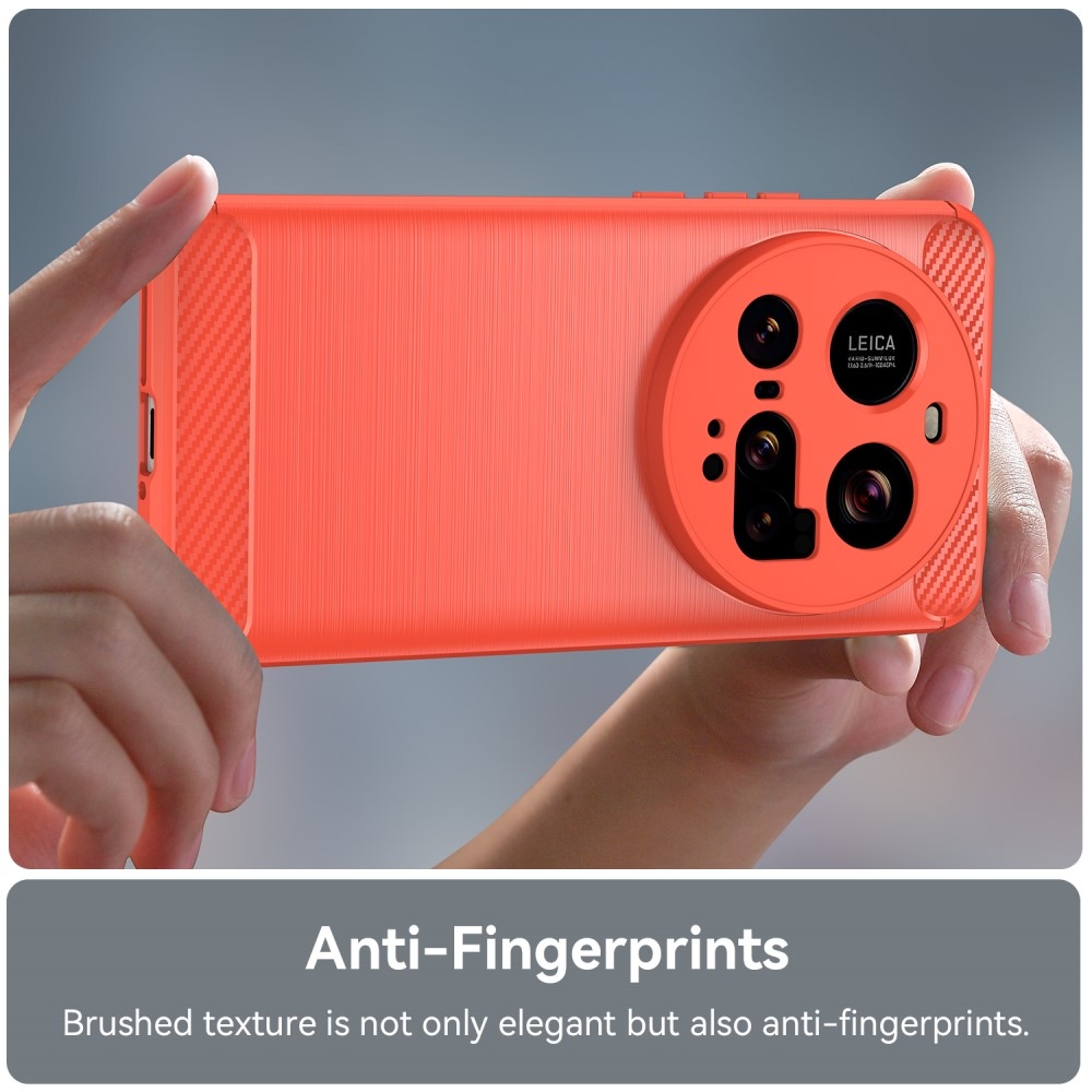 Carbon odolný gelový obal na Xiaomi 15 Ultra - červený