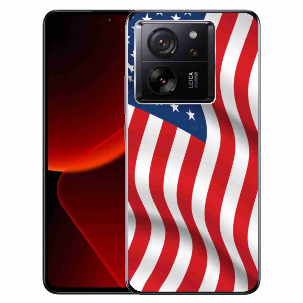 Gelový kryt mmCase na Xiaomi 13T/13T Pro - USA vlajka