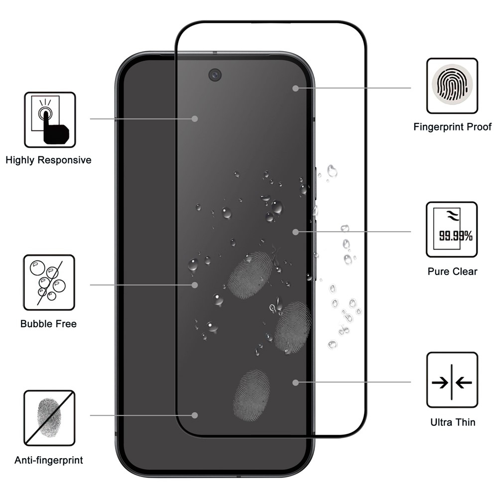 AGC celoplošné tvrzené sklo na Google Pixel 10 Pro XL