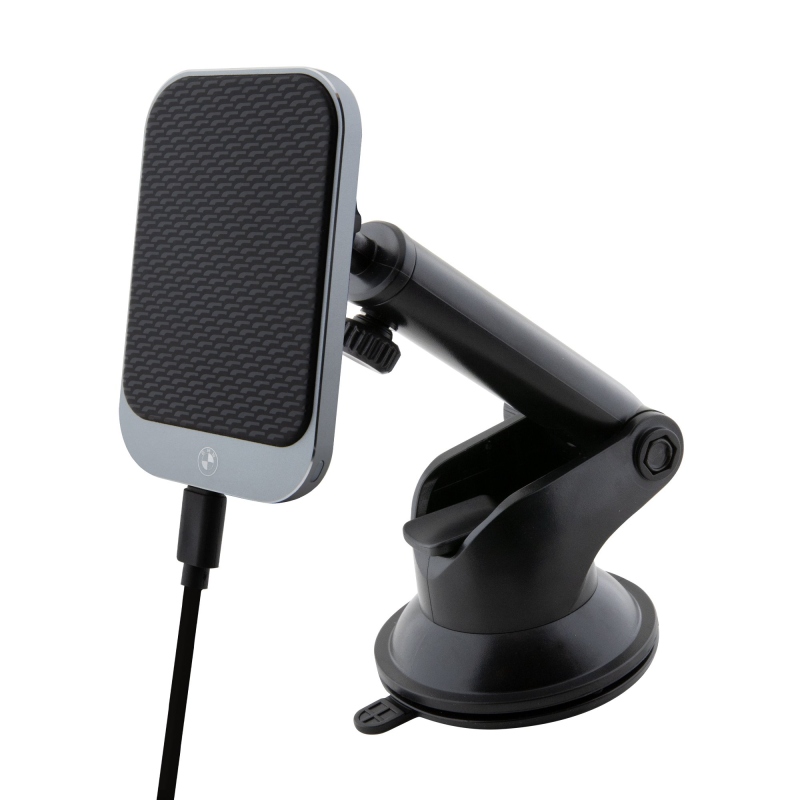 BMW Signature Edition Magnetický Indukční Držák do Auta s 15W Bezdrátovým Nabíjením Black