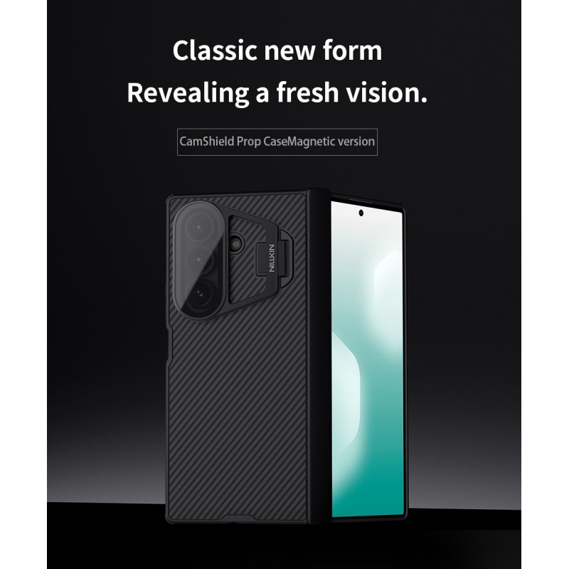 Nillkin CamShield Prop Magnetic (Transparent Lens) Zadní Kryt pro Samsung Galaxy Z Fold 7 Black