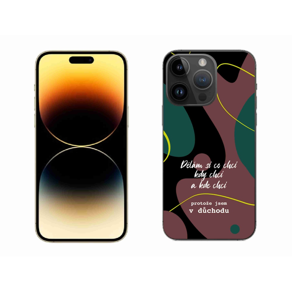 Gelový kryt mmCase na iPhone 14 Pro Max 6.7 - vtipný text 10 černé pozadí