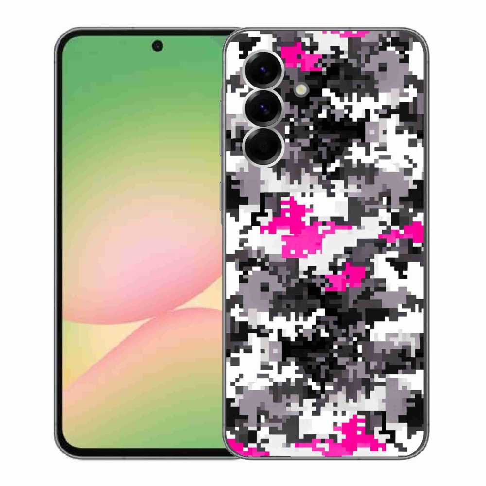 Gelový kryt mmCase na Samsung Galaxy A56 5G - maskáčový vzor 4