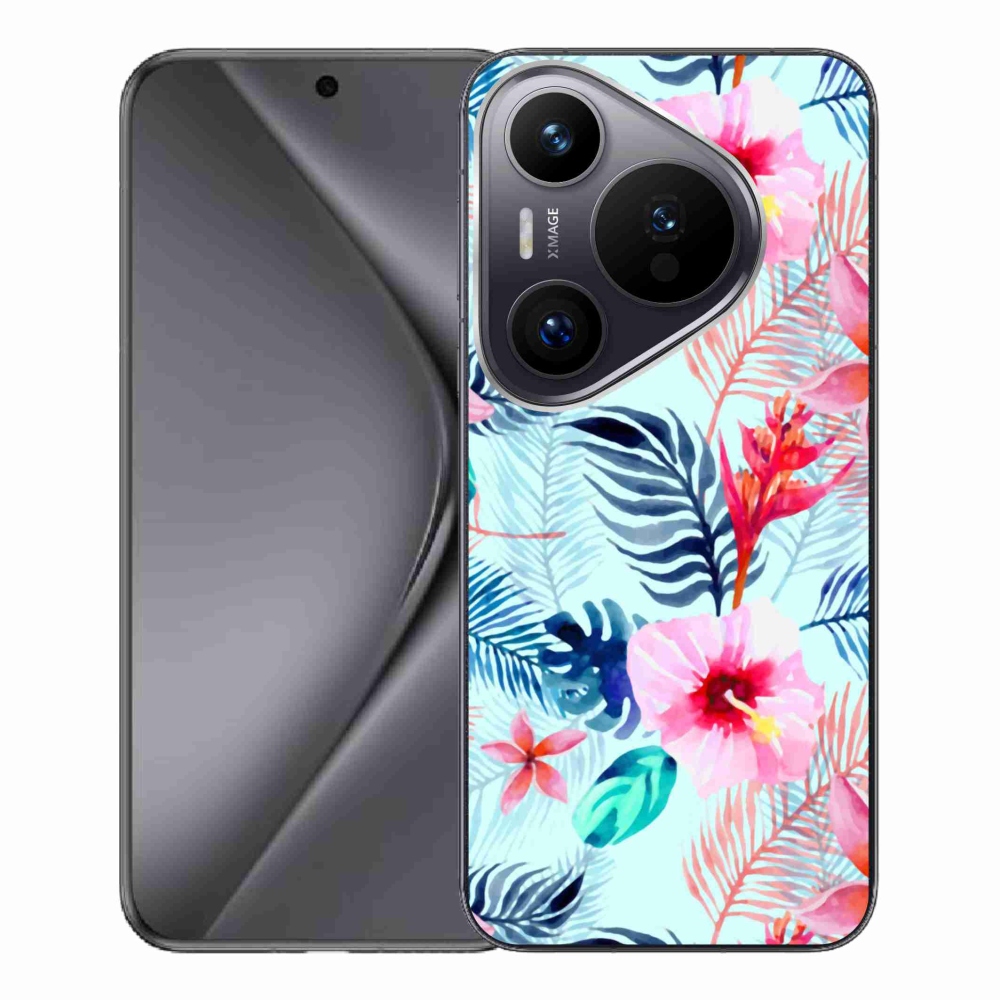 Gelový kryt mmCase na Huawei Pura 70 Pro - květiny