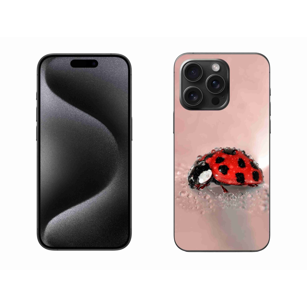 Gelový kryt mmCase na iPhone 15 Pro Max - beruška