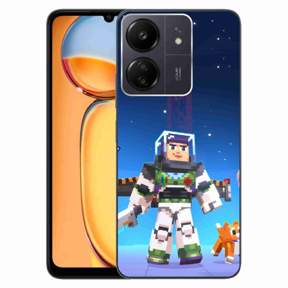 Gelový kryt mmCase na Xiaomi Poco C65/Redmi 13C - minecraft 2