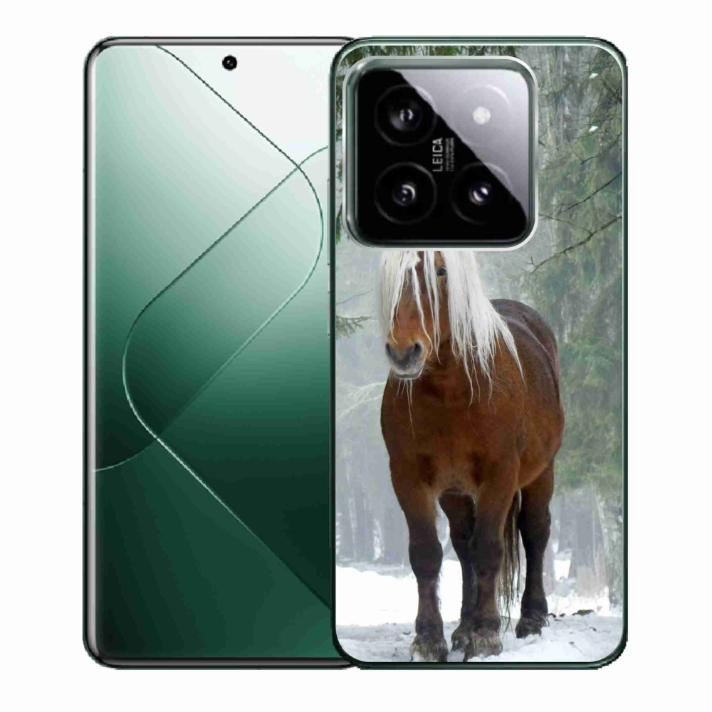Gelový obal mmCase na Xiaomi 14 - kůň v lese