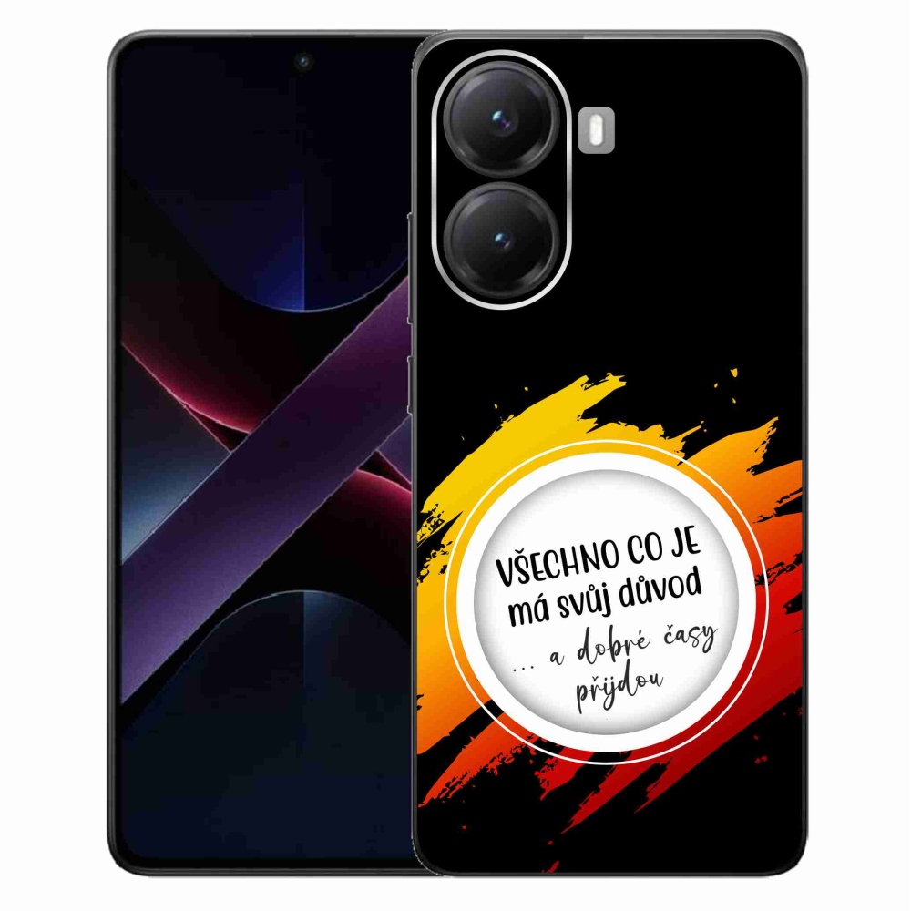 Gelový kryt mmCase na Xiaomi Poco X7 Pro 5G - citát 3 černé pozadí