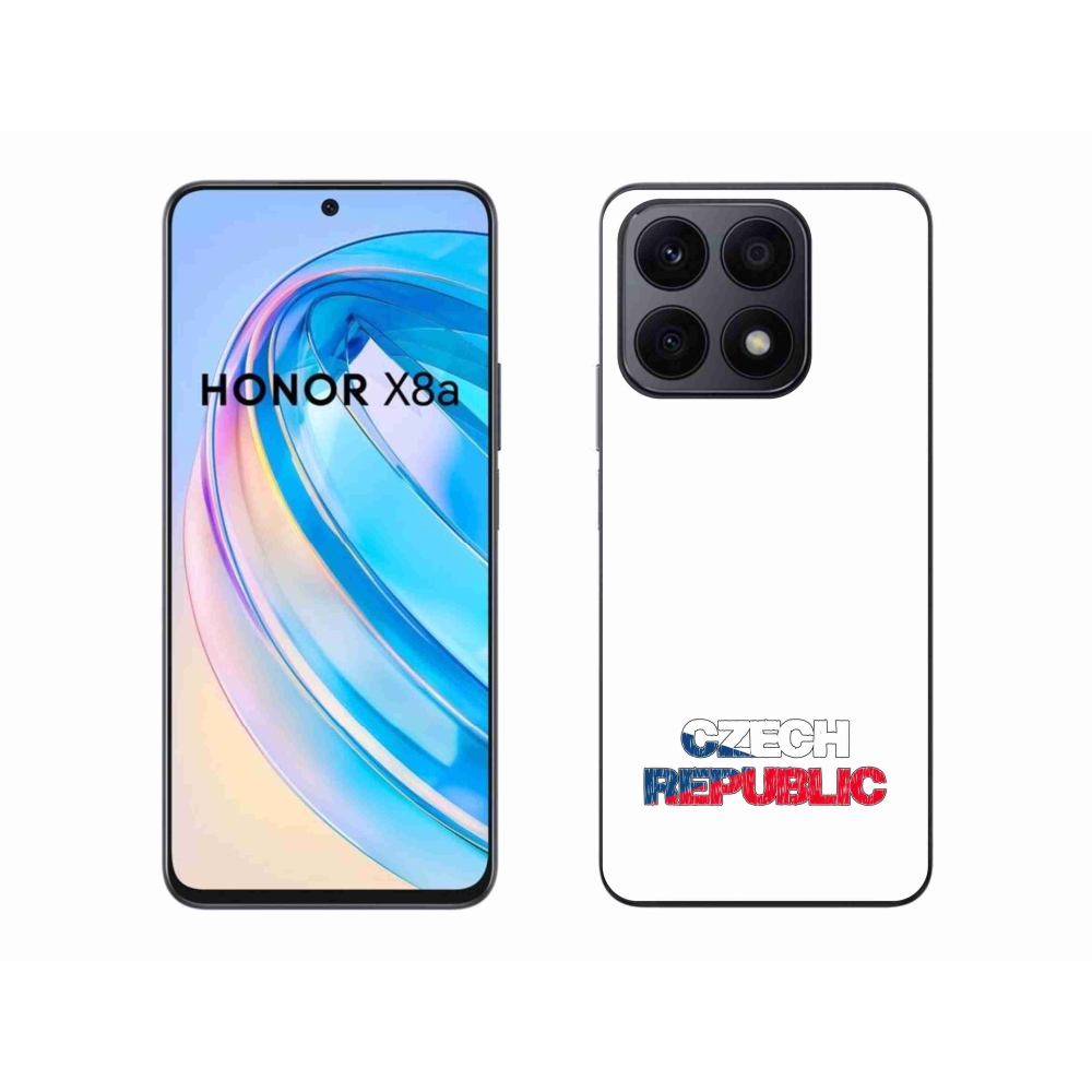 Gelový kryt mmCase na Honor X8a - Czech Republic bílé pozadí