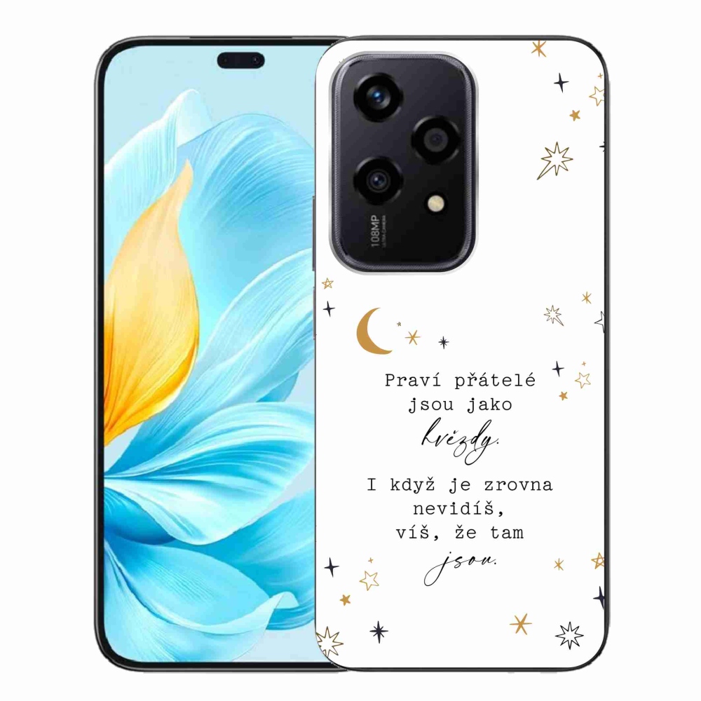 Gelový kryt mmCase na Honor 200 Lite 5G - citát 6 bílé pozadí