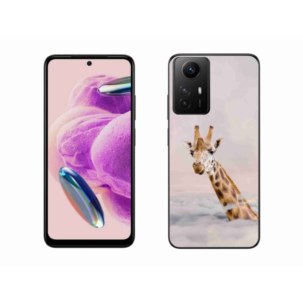 Gelový kryt mmCase na Xiaomi Redmi Note 12S - žirafa v oblacích