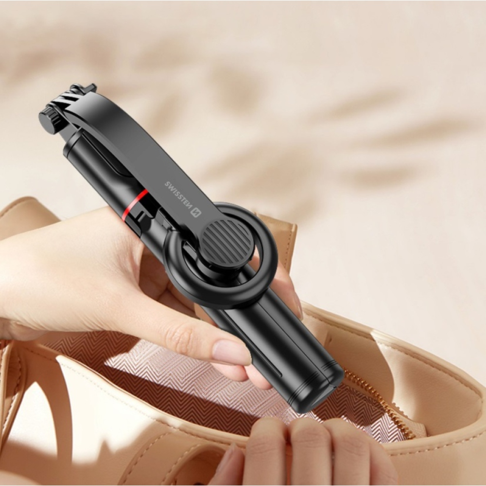 Swissten Bluetooth selfie tyč Tripod (kompatibilní s MagSafe)