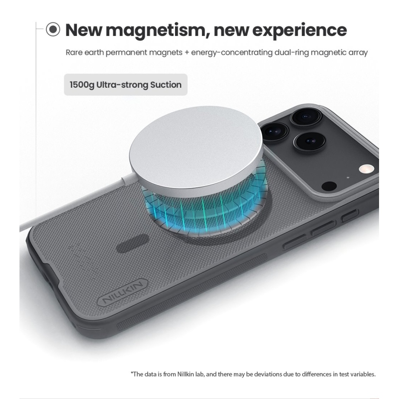 Nillkin Super Frosted PRO Magnetic Zadní Kryt pro Apple iPhone 17 Pro Max Transparent Black