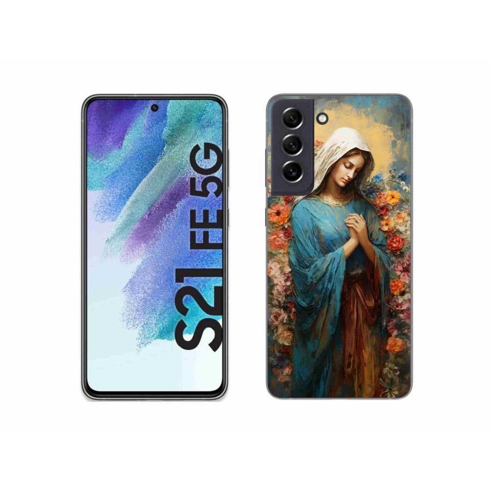 Gelový kryt mmCase na Samsung Galaxy S21 FE 5G - svatá žena