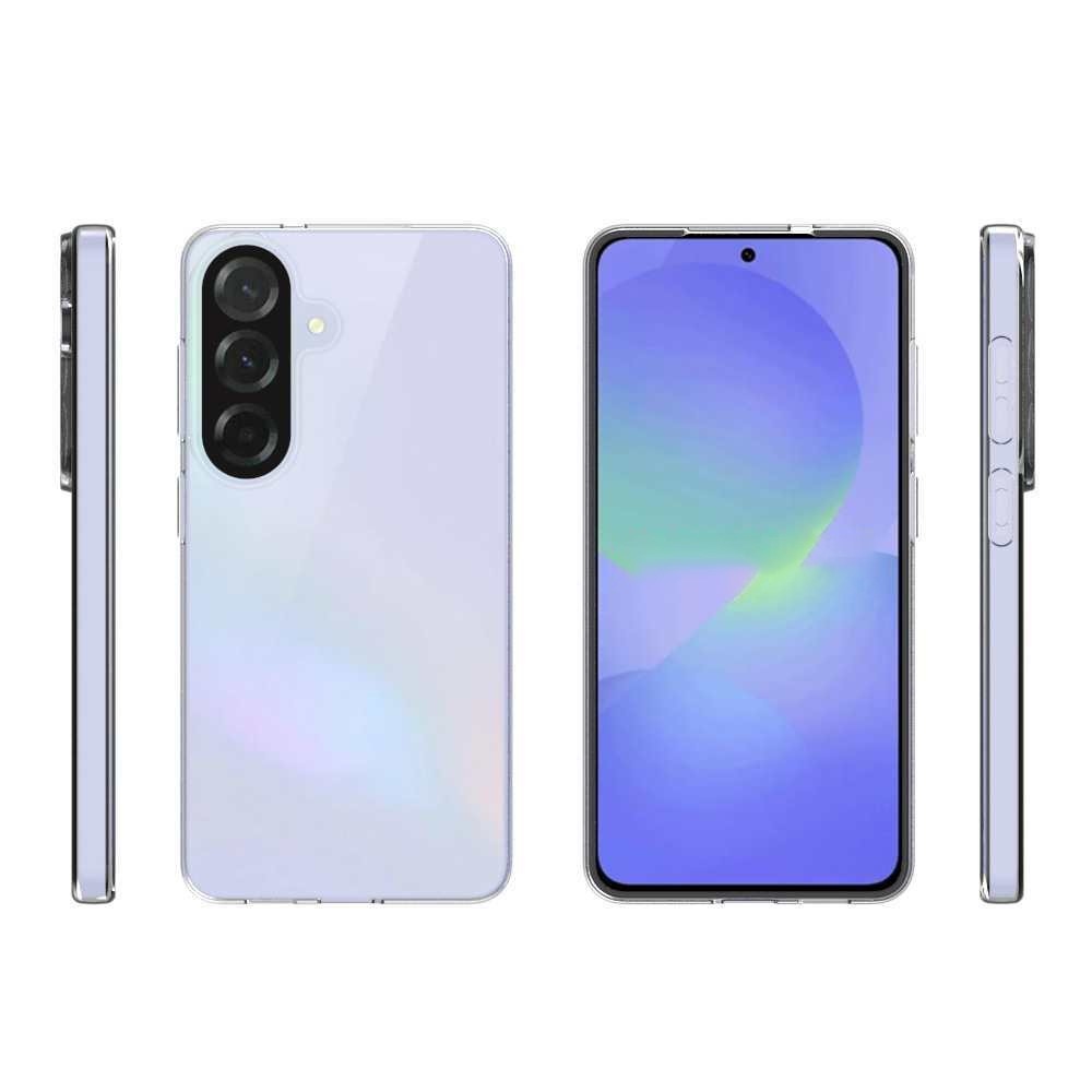 2v1 průhledný gelový obal + tvrzené sklo na Samsung Galaxy S26+ - průhledný