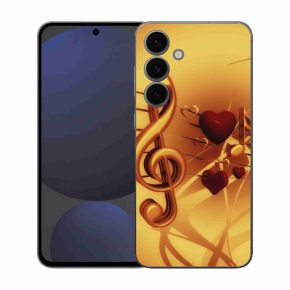 Gelový kryt mmCase na Samsung Galaxy S25 FE - noty