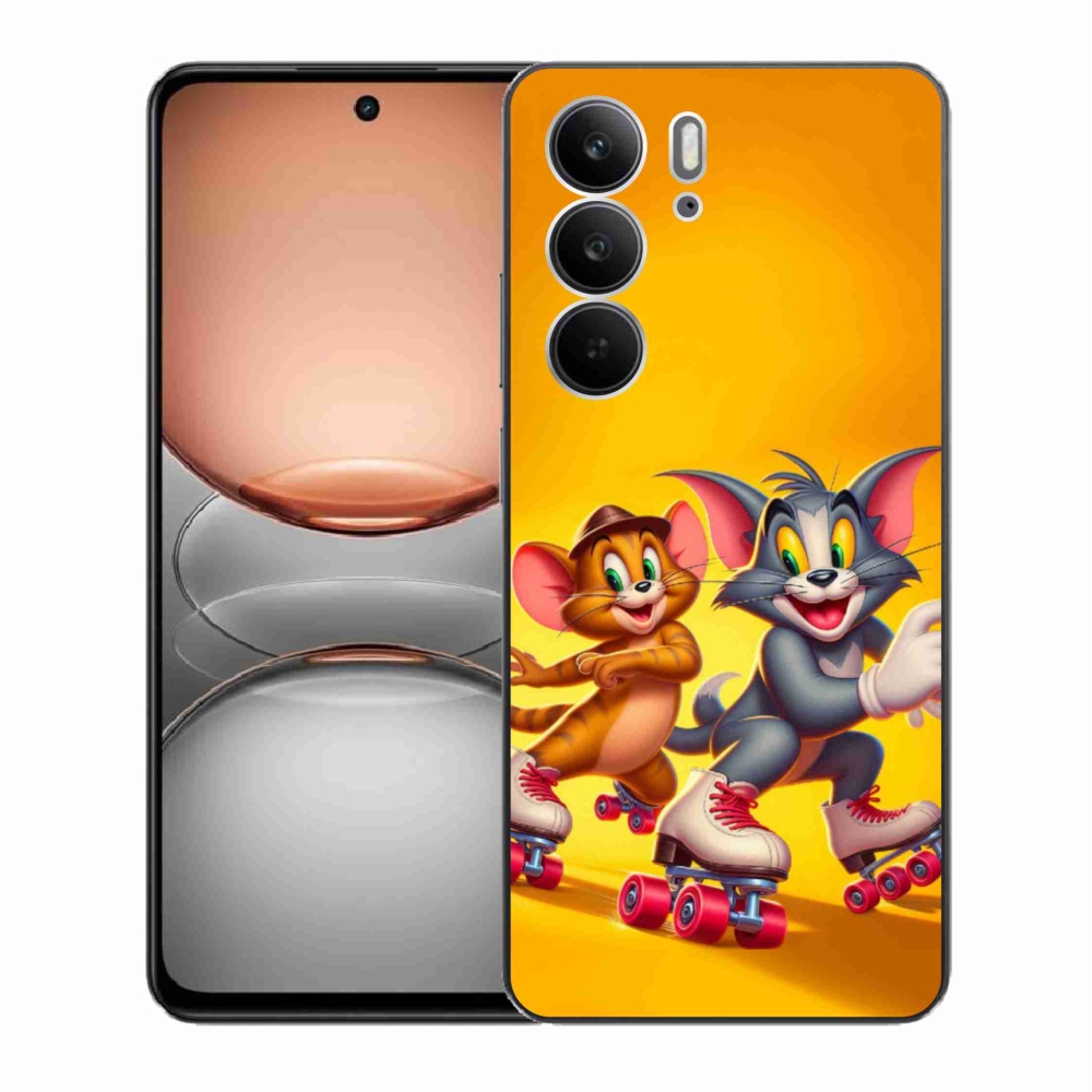 Gelový kryt mmCase na Realme C75 - tom a jerry