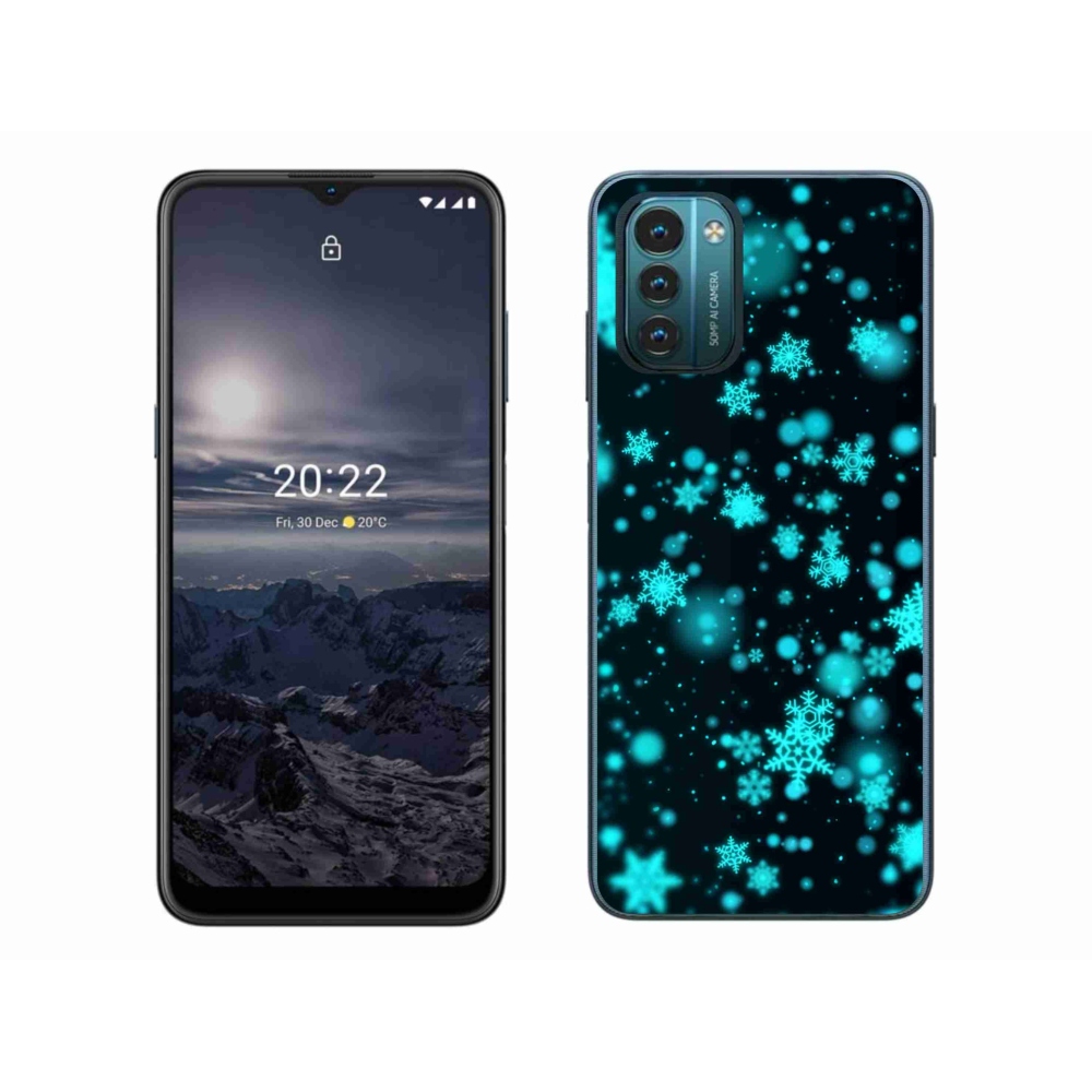 Gelový kryt mmCase na Nokia G11/G21 - sněhové vločky 1