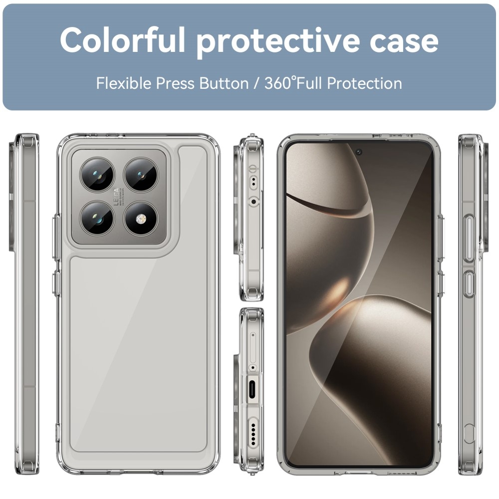 Gelový obal s pevnými zády na Xiaomi 14T/14T Pro - průhledný