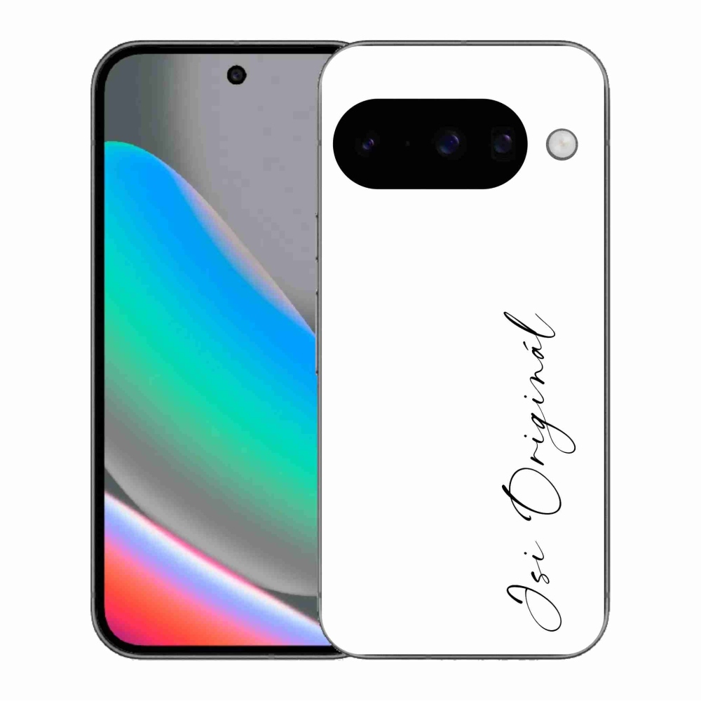 Gelový kryt mmCase na Google Pixel 10 - jsi originál bílé pozadí