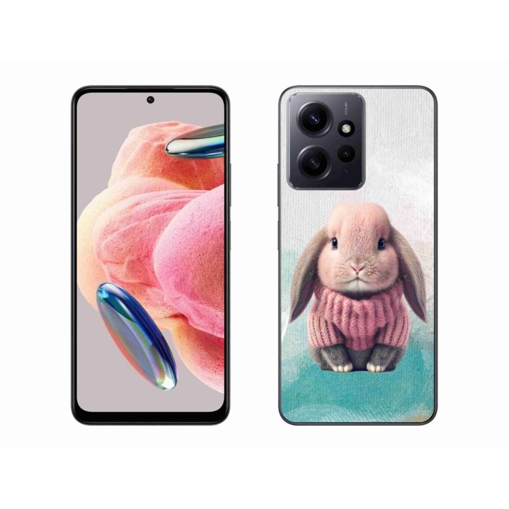 Gelový kryt mmCase na Xiaomi Redmi Note 12 4G - králíček ve svetru