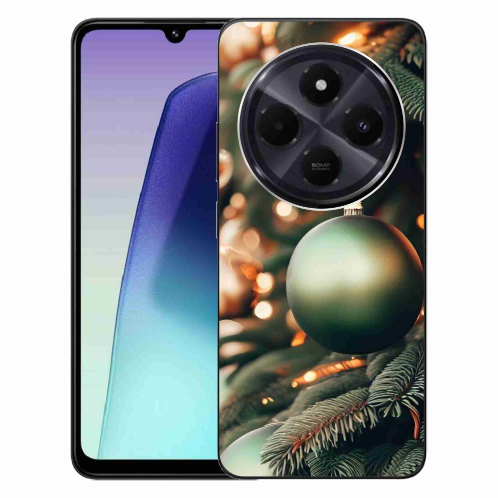 Gelový kryt mmCase na Xiaomi Redmi 14C/Poco C75 - vánoční ozdoby 1