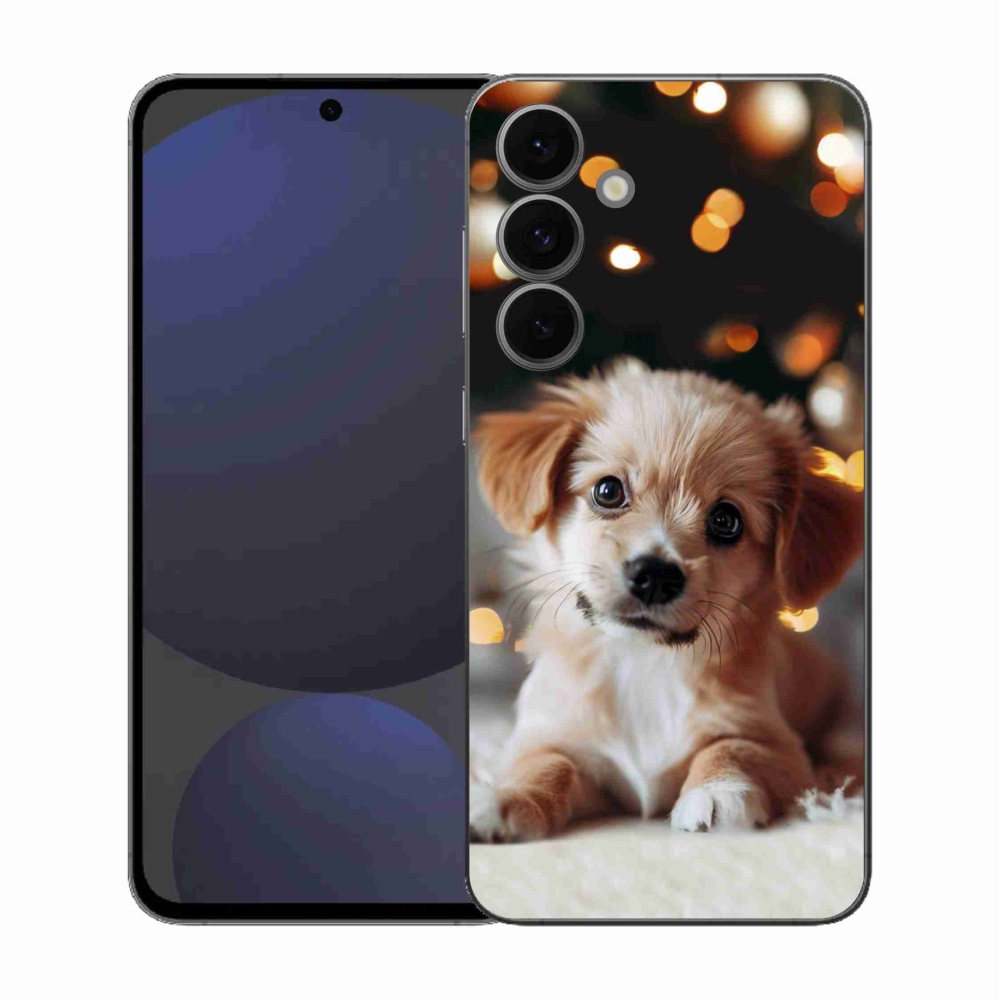 Gelový kryt mmCase na Samsung Galaxy S25 FE - štěňátko