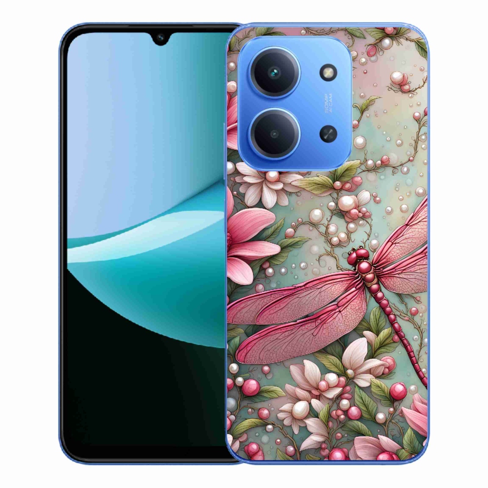 Gelový kryt mmCase na Xiaomi Redmi 15C 4G/5G (173mm) - vážka