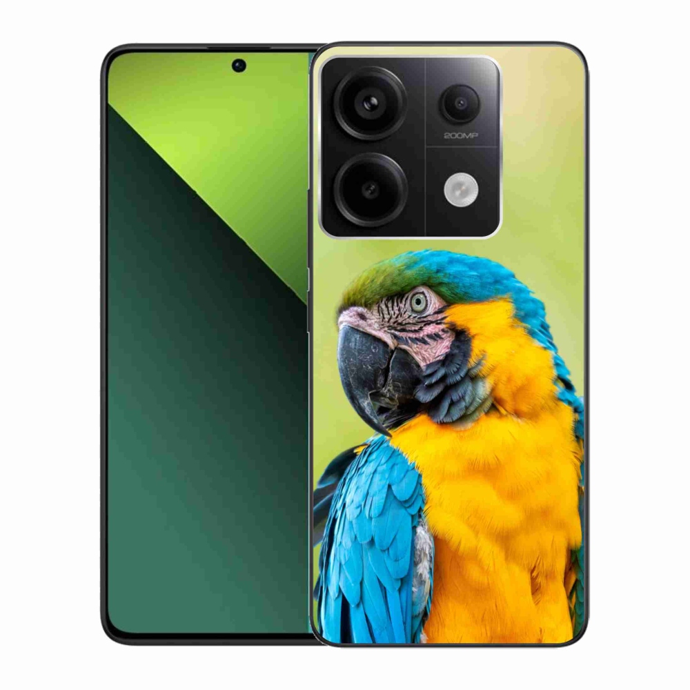 Gelový obal mmCase na Xiaomi Redmi Note 13 Pro 5G/Poco X6 5G - papoušek ara 2